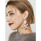 シルバー | SUNNY MOTIF RIBBON ピアス | EVRIS