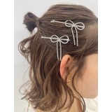 RHINESTONE RIBBON ヘアピン | EVRIS | 詳細画像5 