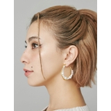 ゴールド | PEARL MIX HOOPピアス | EVRIS