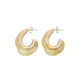 イエロー | COLOR SHELL HOOPピアス | EVRIS