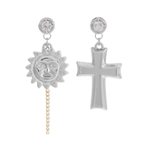 シルバー | CROSS MOTIFピアス | EVRIS