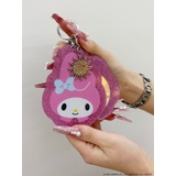 ピンク | 【メロクロコラボ】マイメロディグリッターミラーキーホルダー | EVRIS