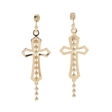 ゴールド | CROSS CHAIN ピアス | EVRIS