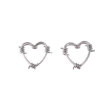 シルバー | HEART MOTIF HOOP ピアス | EVRIS