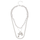 CROSS PEARL CHAIN 3連 ネックレス | EVRIS | 詳細画像19 