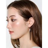 シルバー | CROSS MOTIF CHAIN ピアス | EVRIS