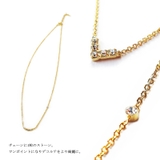 ネックレス ワンストーン Vカーブ | Melody Accessory | 詳細画像6