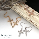 ピアス ラインストーン クロス | Melody　Accessory | 詳細画像2 