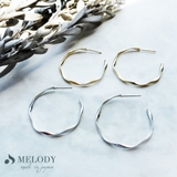 ピアス K18GP サンドブラスト | Melody　Accessory | 詳細画像2 