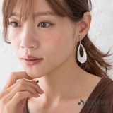 スタッドピアス ダイヤカット仕上げ ドロップ | Melody Accessory | 詳細画像3