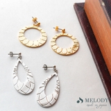 スタッドピアス ダイヤカット仕上げ ドロップ | Melody Accessory | 詳細画像6