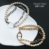 ブレスレット 2連パールチェーン ボリューム | Melody Accessory | 詳細画像1