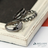 リング ブラックリング シンプル | Melody Accessory | 詳細画像5