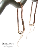 ピンクゴールド色 | アメリカンピアス 日本製 ピアス | Melody　Accessory