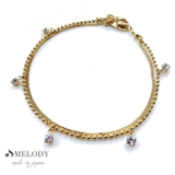 ゴールド色 | ブレスレット 2連 ボールチェーン | Melody Accessory