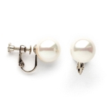 12mm-シルバー色 | イヤリング パール 磨きパール | Melody Accessory