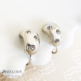 シルバー色 | ニッケルフリー ドット ストーン | Melody　Accessory