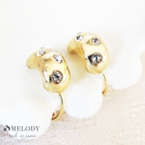 シャンパンゴールド色 | ニッケルフリー ドット ストーン | Melody　Accessory