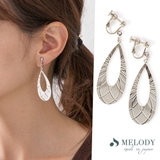 ドロップ-シルバー色 | イヤリング K18GP ダイヤカット | Melody Accessory