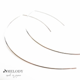 シルバー色 | ピアス 日本製 引っ掛ける | Melody　Accessory
