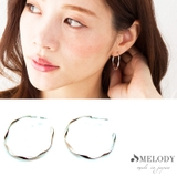 ゴールド色 | ピアス K18GP サンドブラスト | Melody　Accessory