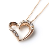ラインストーン付 オープンハート ネックレス | Melody　Accessory | 詳細画像7 