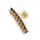 アイボリー | ヘアクリップ バンスクリップ レディース | Melody Accessory