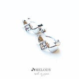 シルバー色 | イヤリング 日本製 ノンホールピアス | Melody　Accessory