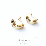 ゴールド色 | イヤリング 日本製 ノンホールピアス | Melody　Accessory