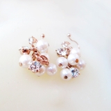 ピンクゴールド色 | イヤリング 日本製 ノンホールピアス | Melody　Accessory