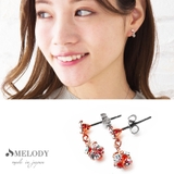 ピンクゴールド ピアス | イヤリング ノンホールピアス ノンホールイヤリング | Melody Accessory