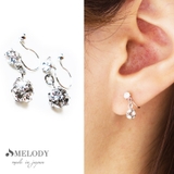 シルバー ノンホール | イヤリング ノンホールピアス ノンホールイヤリング | Melody Accessory