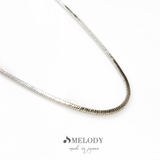 スネークチェーン/シルバー色 | ネックレス 日本製 K18GP | Melody　Accessory