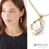 ダイヤタイプ-ゴールド色 | ネックレス モチーフ ニッケルフリー | Melody　Accessory