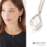 ダイヤタイプ-シルバー色 | ネックレス モチーフ ニッケルフリー | Melody　Accessory