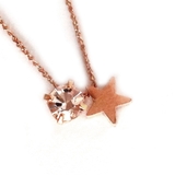 Star-ピンクゴールド色 | ネックレス 日本製 K18GP | Melody Accessory