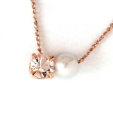 Pearl-ピンクゴールド色 | ネックレス 日本製 K18GP | Melody Accessory