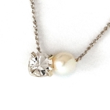 Pearl-シルバー色 | ネックレス 日本製 K18GP | Melody Accessory