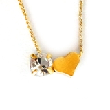 Heart-ゴールド色 | ネックレス 日本製 K18GP | Melody Accessory