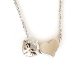 Heart-シルバー色 | ネックレス 日本製 K18GP | Melody Accessory