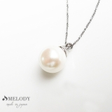 シルバー色 | ネックレス パール ペンダント | Melody　Accessory
