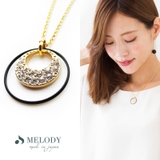 ブラック | ネックレス ブラック ホワイト | Melody　Accessory