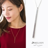 シルバー色 | ネックレス 日本製 K18GP | Melody　Accessory
