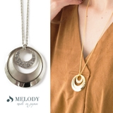 シルバー色 | ネックレス 日本製 K18GP | Melody　Accessory