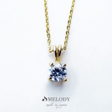 ゴールド色 | ネックレス キュービックジルコニア 1粒 | Melody　Accessory