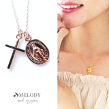 ピンクゴールド色 | ネックレス 日本製 K18GP | Melody Accessory