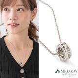 シルバー色 | K18GP ネックレス リング | Melody Accessory