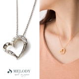 シルバー色 | ネックレス 日本製 K18GP | Melody Accessory
