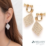 イヤリング-ゴールド色 | K18GP イヤリング 直結 | Melody Accessory