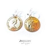 ノンホールピアス コイン 大ぶり | Melody　Accessory | 詳細画像7 